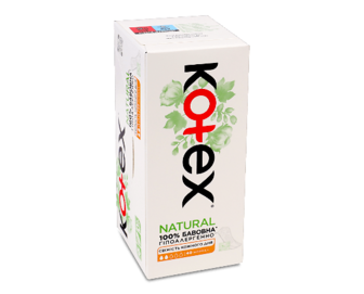 Прокладки щоденні Kotex Liners Natural Normal, 40шт