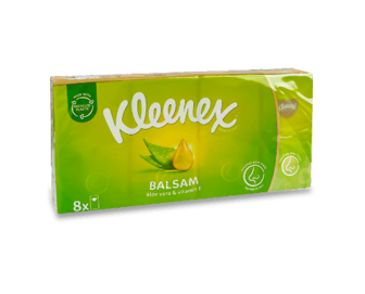 Хустинки гігієнічні Kleenex бальзам, 8шт