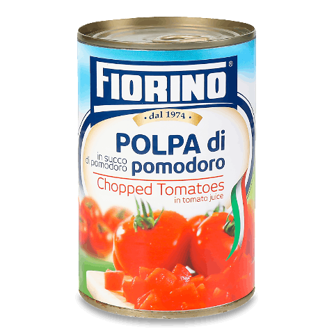 Томати Fiorino очищені різані 400г