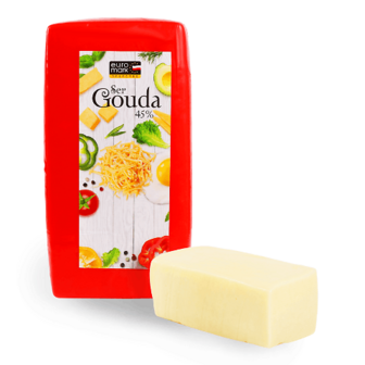Сир Euromark Гауда для Сільпо з коров'ячого молока 45% 100г
