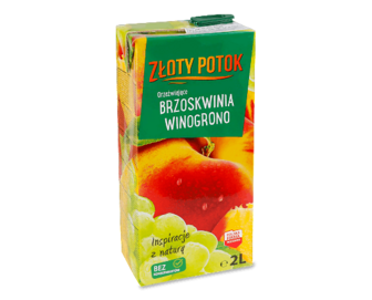 Напій соковмісний Zloty Potok Персиково-виноградн 2л