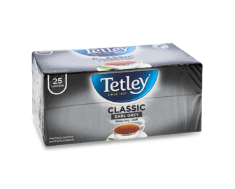 Чай чорний Tetley Classic Earl Grey 25*1,5г