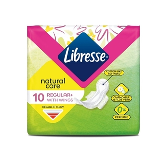 Прокладки 10 шт Libresse Natural Care Ultra Normal clip 
