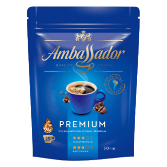 Кава розчинна Ambassador Premium 50г