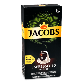 Кава мелена Jacobs Espresso Intenso 10 капсул 52г