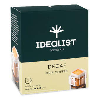 Кава мелена Idealist Coffee Co. Decaf дріп-пакет 7*12г