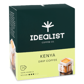 Кава мелена Idealist Coffee Co. Кенія дріп 7*12г