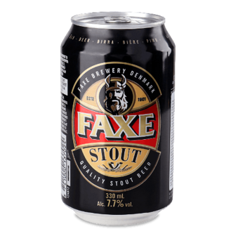 Пиво Faxe Stout темне з/б 0,33л
