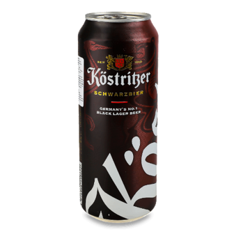 Пиво Kostritzer Schwarzbier темне з/б 0,5л