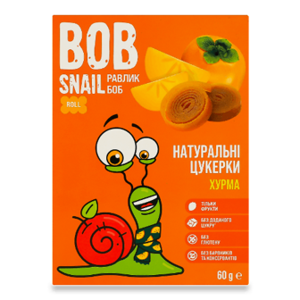 Цукерки Bob Snail хурмові 60г