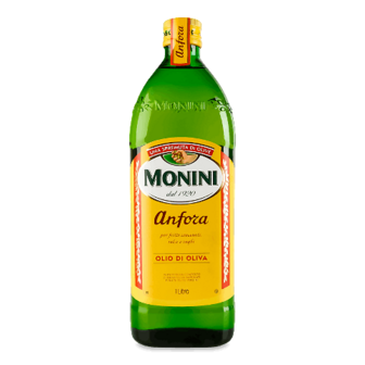 Олія оливкова Monini Anfora скляна пляшка 1л