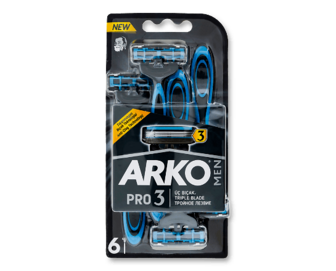 Станки для гоління Arko T3 потрійне лезо, 6шт/уп