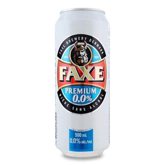 Пиво Faxe Free світле безалкогольне з/б 0,5л