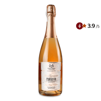 Вино ігристе Fidora Rose prosecco zero organic 0,75л