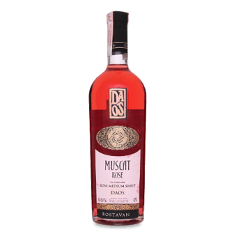 Вино Bostavan DAOS Muscat Rose medium sweet 0,75л