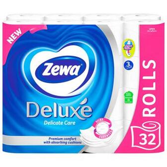 Туалетний папір Zewa Deluxe Delicate Care 3-шаровий 32шт