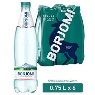 Вода мінеральна Borjomi сильногазована 0,75л