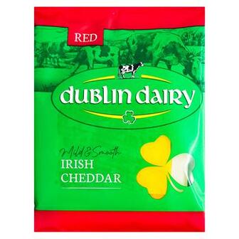 Сир Dublin Dairy Irish Cheddar червоний сичужний нарізка 48% 150г