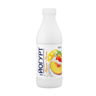 Йогурт 0,8 кг Своя лінія персик-манго 1,2% п/бут 