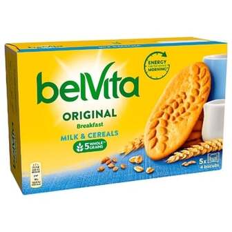 Печиво Belvita Original Milk&Cereals з мультизлаками 225г