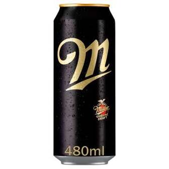 Пиво Miller Genuine Draft світле 4,7% 0,48л