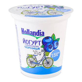 Йогурт Hollandia з наповнюв чорниця 1,5% ст 260г