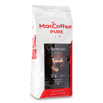 Кава зернова MacCoffee Pure Espresso Forte смажена 1кг