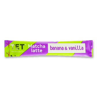 Напій на основі зеленого чаю TET Matcha Latte Banana&Vanil 10г