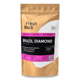 Кава зернова Fresh Black Brazil Diamond 200г