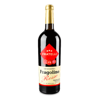 Вино Fratelli Fragolino Rosso червоне напівсолодке 750мл