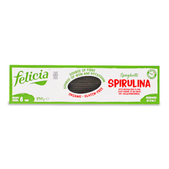 Вироби макаронні Felicia Спагетті зі спіруліною органічні 250г