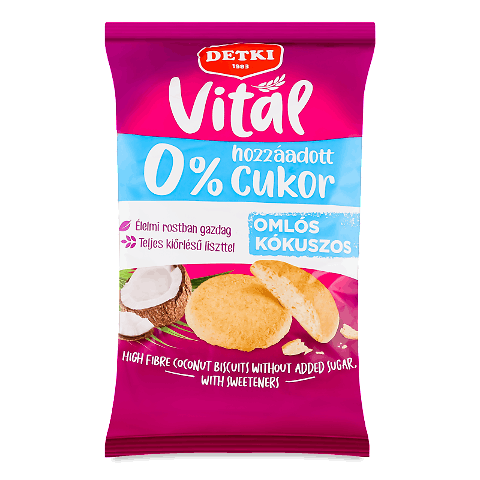 Печиво Detki Vital зі смаком кокоса 180г
