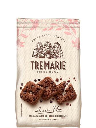 Печиво з какао та шоколадними крихтами, Tre Marie, 315г
