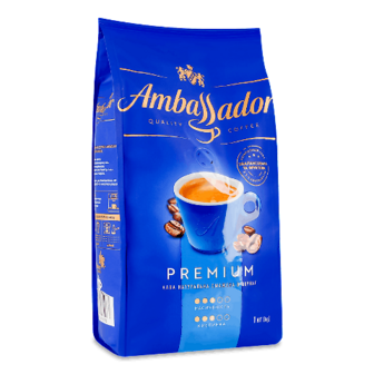 Кава зернова Ambassador Premium 1000г