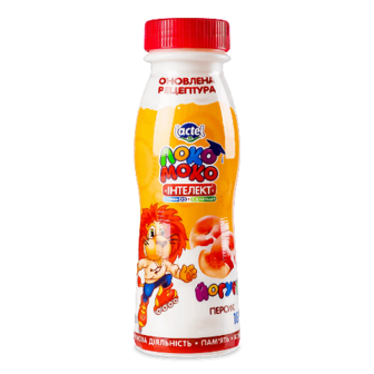 Йогурт «Локо Моко» персик, омега 3 та вітамін D3 1,5% 185г