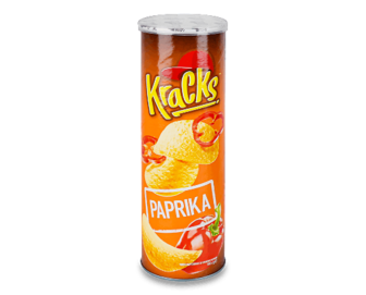 Чипси Kracks картопляні зі смаком паприки, 160г