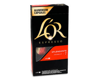 Кава мелена L'OR Espresso Splendente смажена 10 капсул, 52г