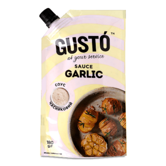Соус Gusto Garlic д/п 180г