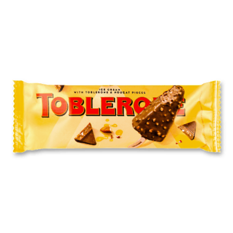 Морозиво Toblerone шоколадно-медове зі шматочками молочного шоколаду з медово-мигдальною нугою 66г