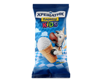 Морозиво Хрещатик Kids пломбір 15%, 70г
