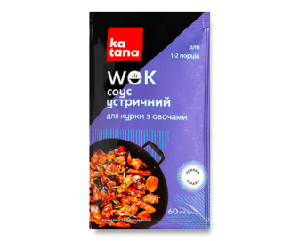 Соус Katana Wok Устричний для курки з овочами, 60мл