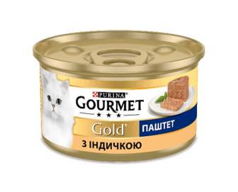 Корм Gourmet Gold мус з індичкою з/б, 85г