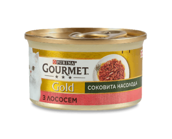Корм для котів Gourmet Gold Соковита насолода з лососем, 85г