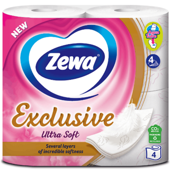 Папір туалетний Zewa Exclusive Ultra Soft 4-шаровий 4шт