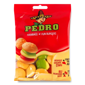 Цукерки Pedro «Веселі бургери» жувальні