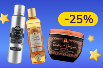 -25% на парфумований догляд за тілом та догляд за волоссям Tesori d’Oriente, Numero, Brelil