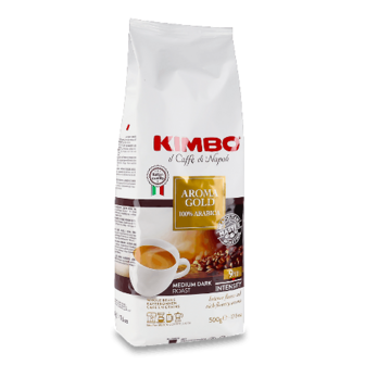 Кава зернова Kimbo Aroma Gold 100% арабіка смажена 500г