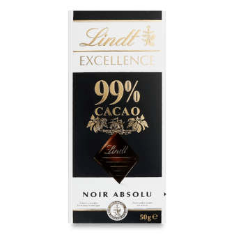 Шоколад Lindt Excellence швейцарський 99% какао 50г