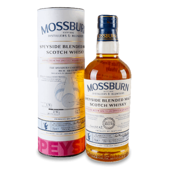 Віскі Mossburn Speyside Blended Malt Scotch Whisky 0,7л