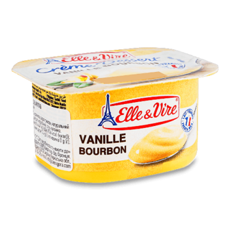 Крем-десерт Elle&Vire з ваніллю 2,7% стакан 100г